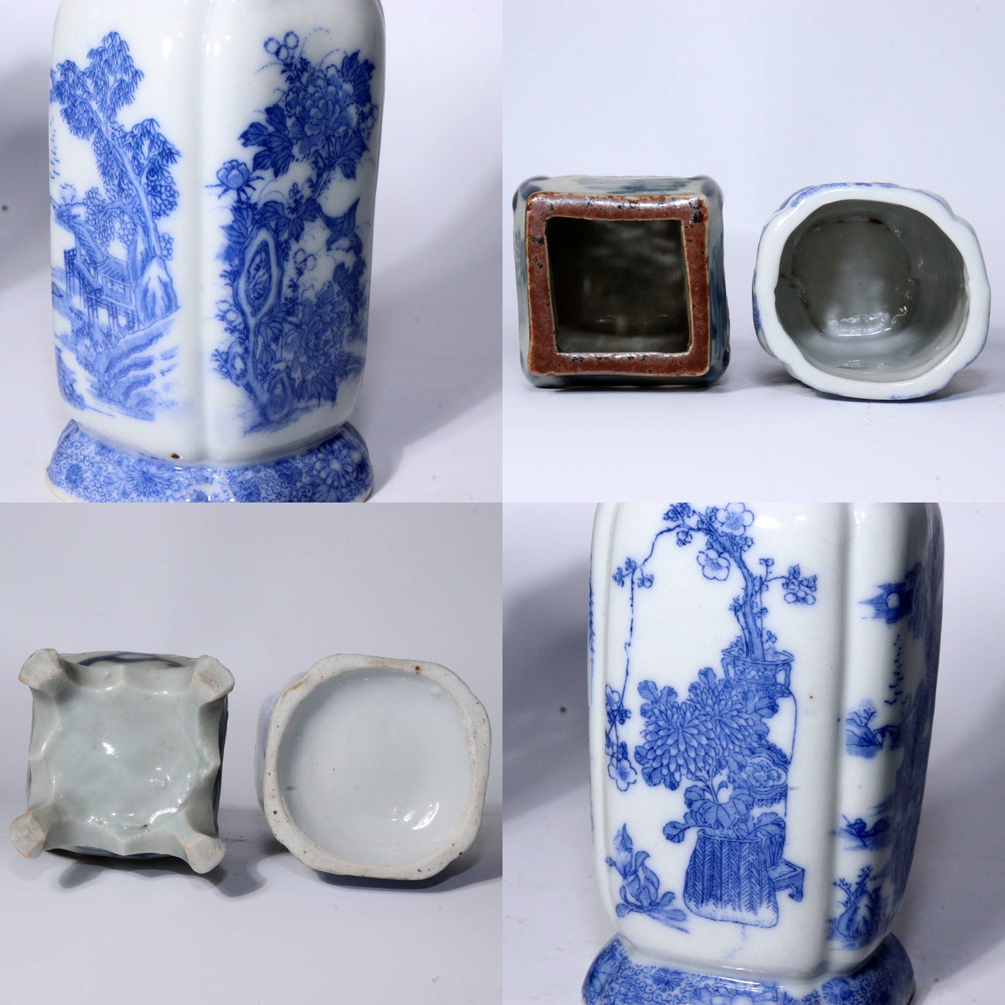 Set of 8 Antique Japanese Imari & Hirado Porcelain Pen Holders and Bud Vases