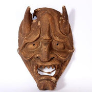 Antique Japanese Noh Hannya Masks - Exquisite Hand-Carved Detail Demon Oni