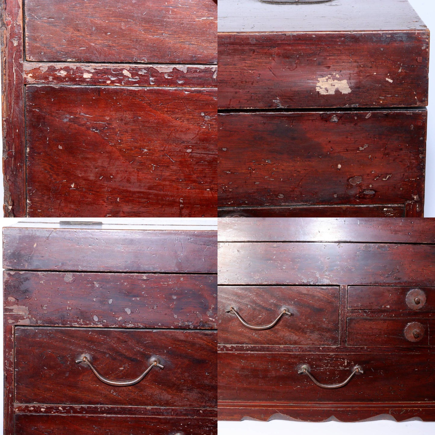 Antique Japanese Meiji Era Tansu Chest / Apothecary Box / Storage Cabinet – 19C