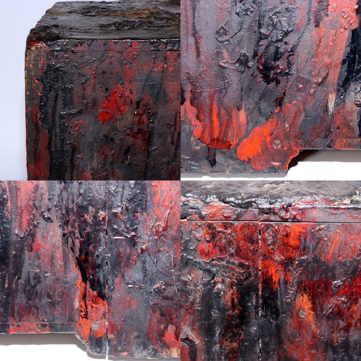 Antique Japanese Aizu Lacquerware Craftsman's Workbench Drawer Chest Tansu Art