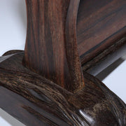 Japanese wooden Luxury ebony Sword Rack Stand Sturdy Stable Two swords SWR337