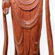 Japanese Antique wooden Kannon Bodhisattva buddha statue signed WB181