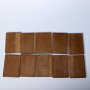 Japanese Antique wooden Karuta card game Tohoku region w / box WO351