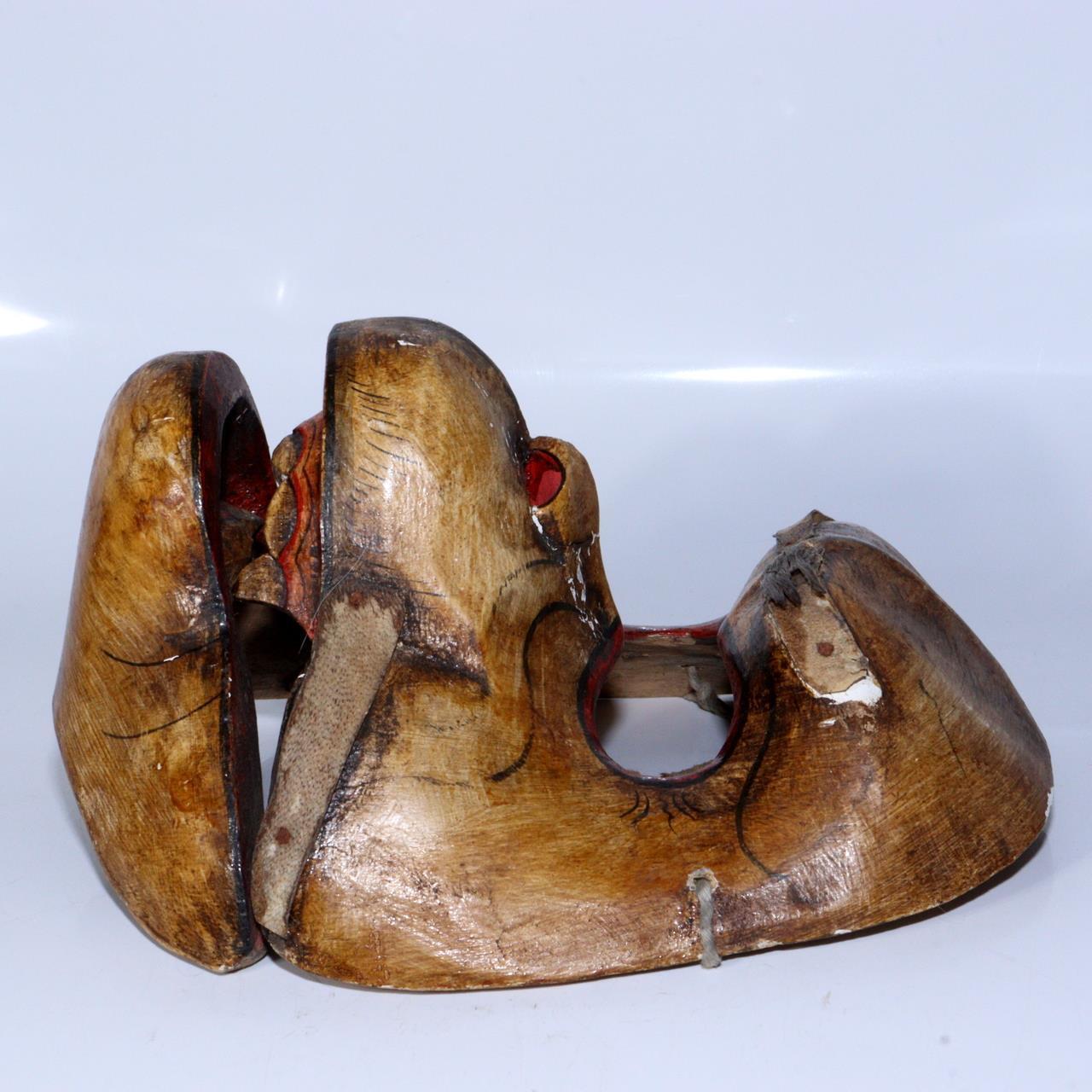 Southeast Asia or Japanese wooden monkey Mask Kagura Noh MSK487