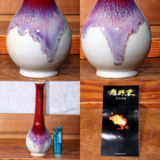Japanese Glaze Flower vase Matsuyama shouki porcelain vase signed PV231