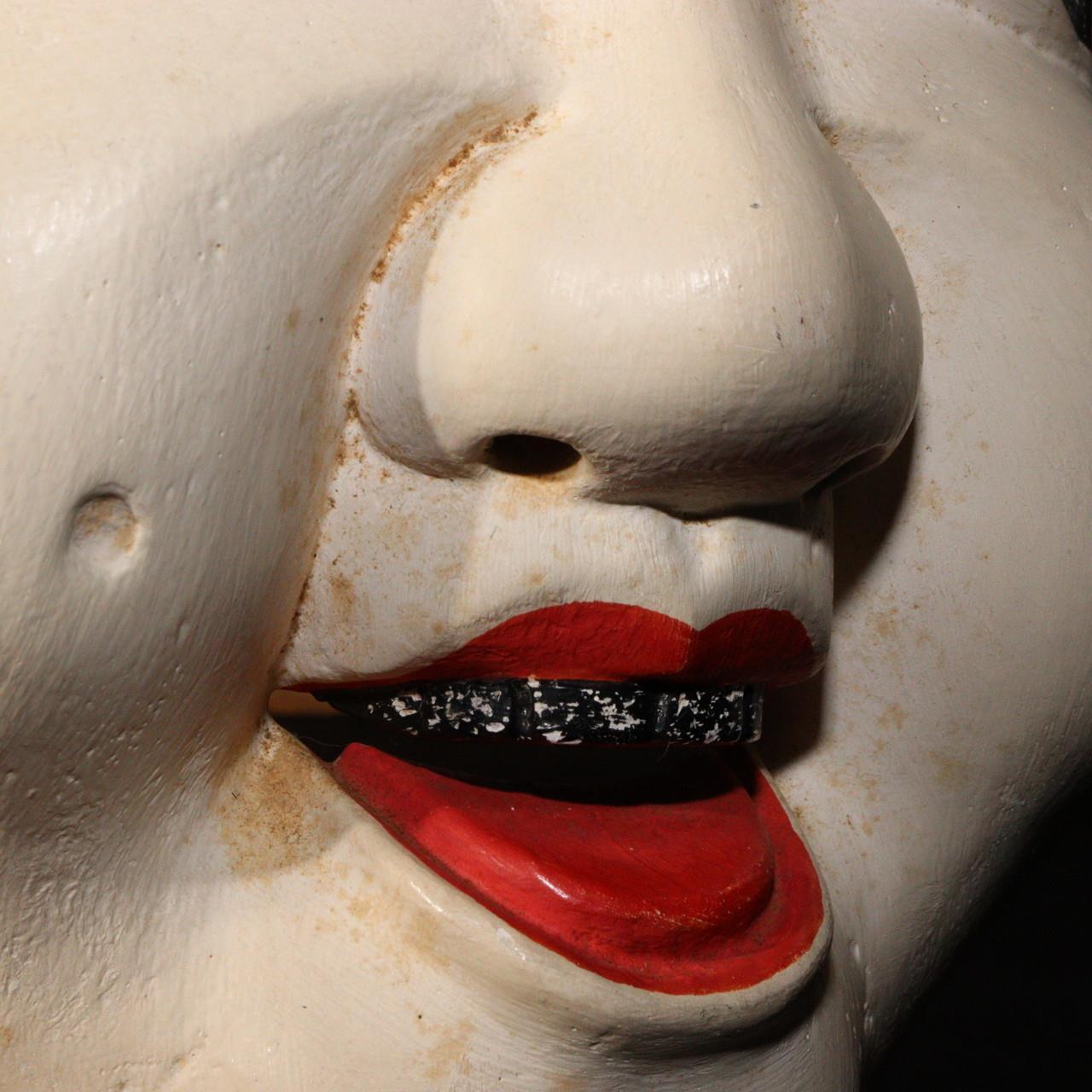 Japanese wooden Kyogen Noh Mask Fukure Okame Otogoze Oto MSK406