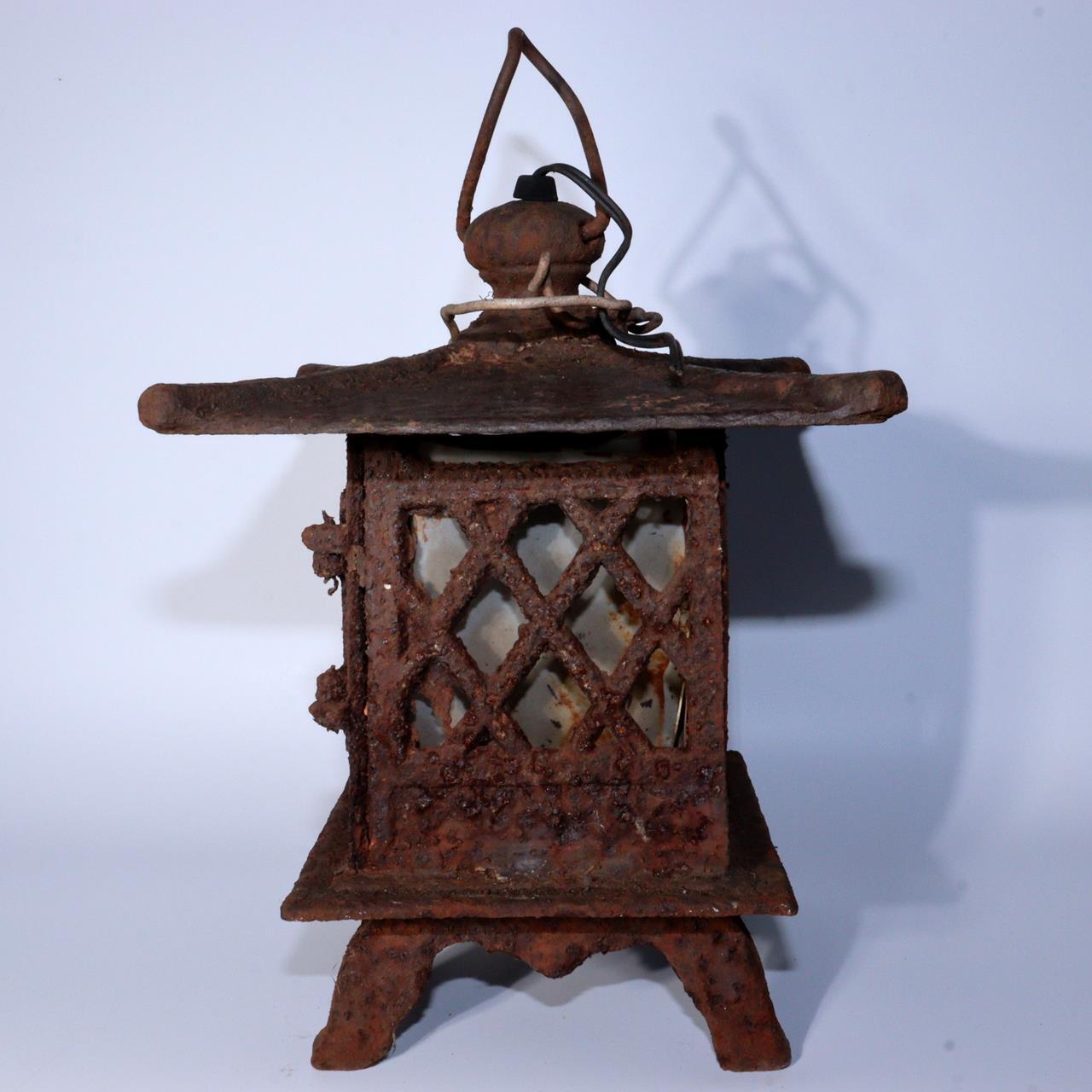 Japanese Iron Hanging lantern temple Buddhism BOS855