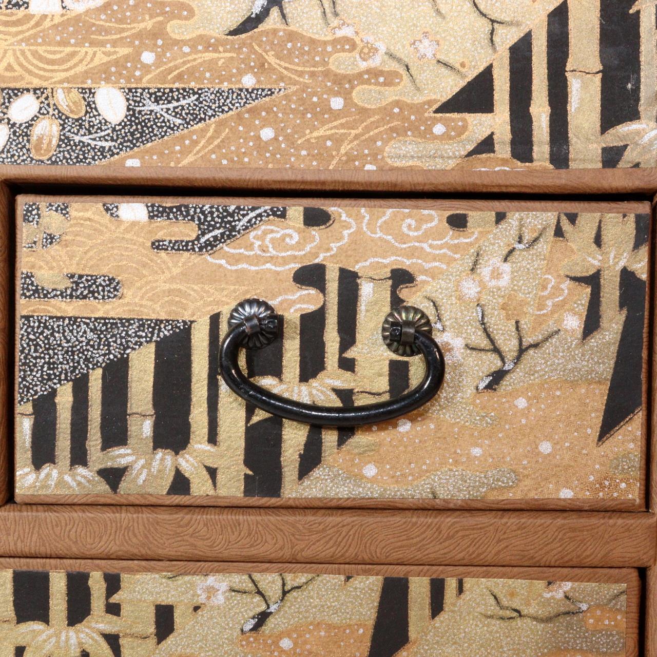 Japanese Made of paper Storage Box Drawers Sliding Doors Shelf Drawer WBX262