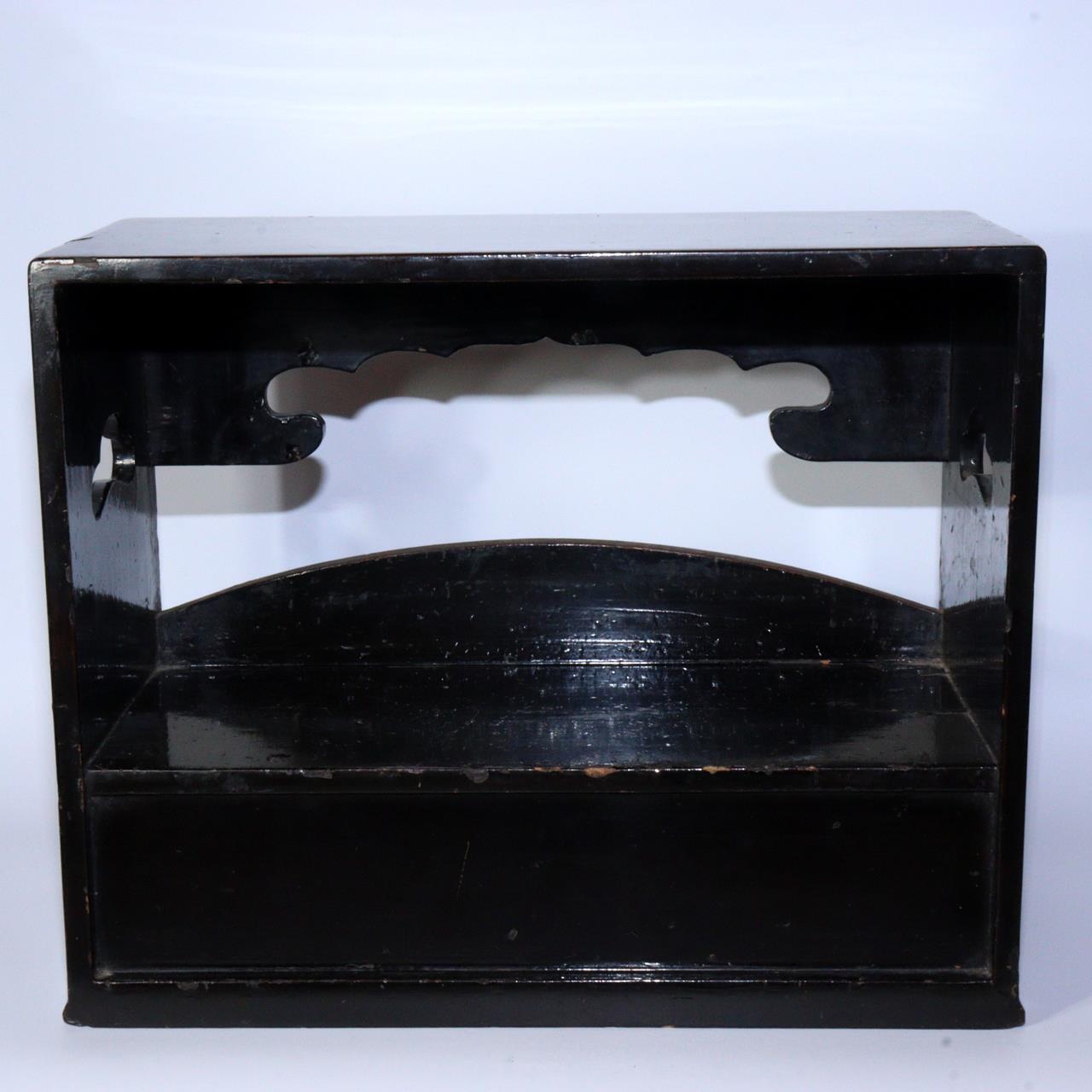 Japanese wooden Tobacco tray Bon Imari arabesque ash container set WO372