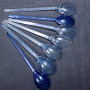Japanese Edo-Meiji Period Glass Collection: Spoons, Comb, Koma by Ginza Hiranoya