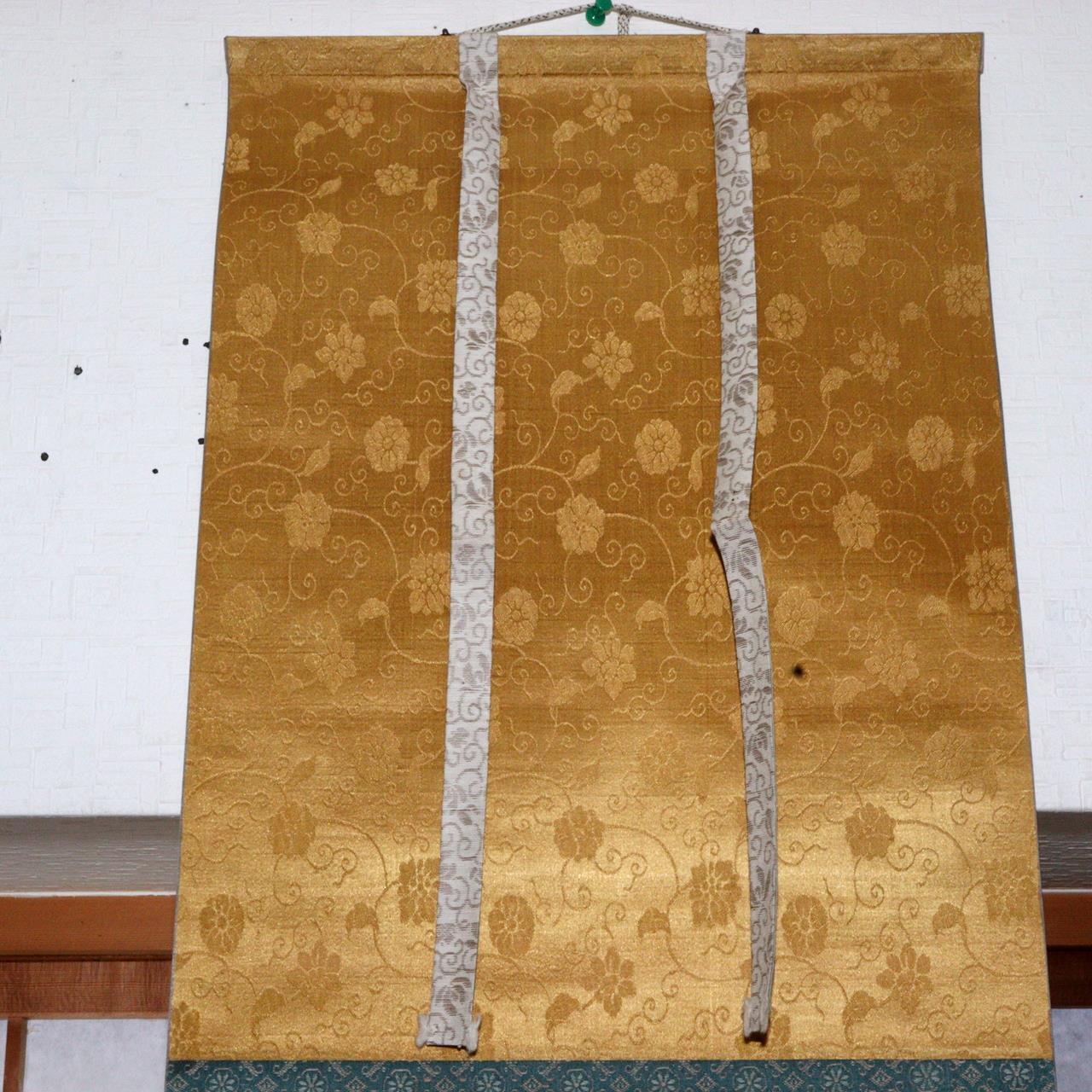 Japanese Kakejiku hanging scroll Couple Chicken Emakimono w / box ASO343