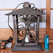 Japanese Brass lantern electric light temple Hanging lantern Buddhism BOS795