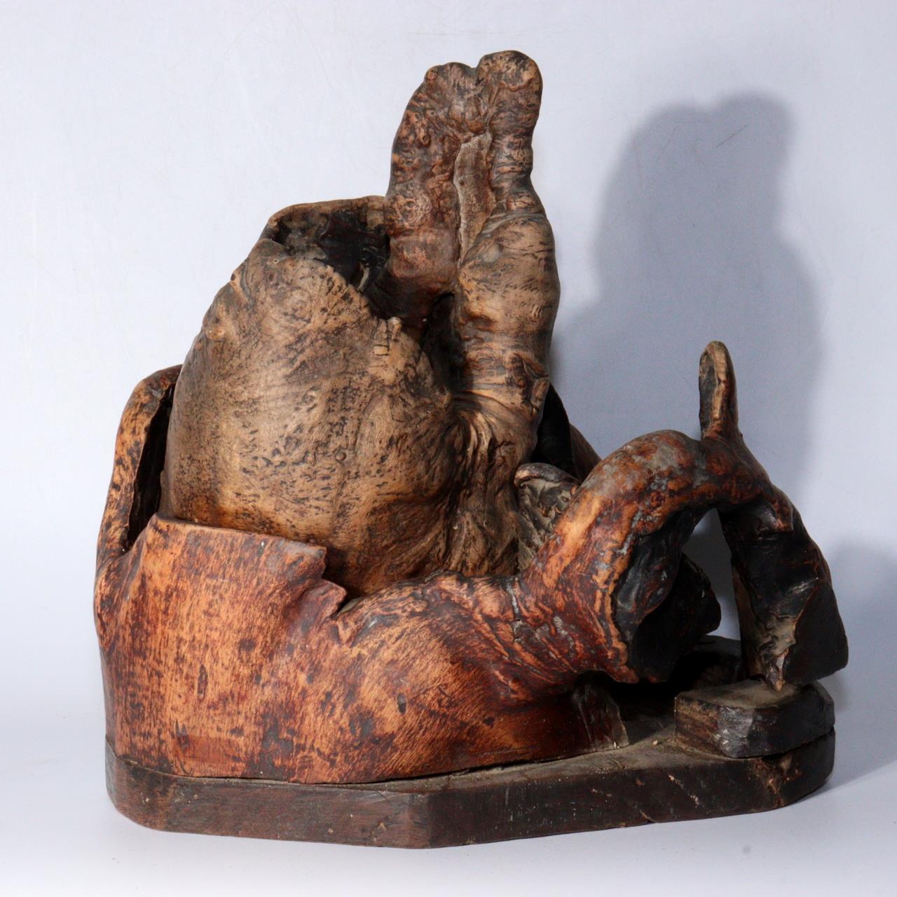 Japanese wooden Natural wood Tree roots vase Tobacco tray bon Ornament WO330