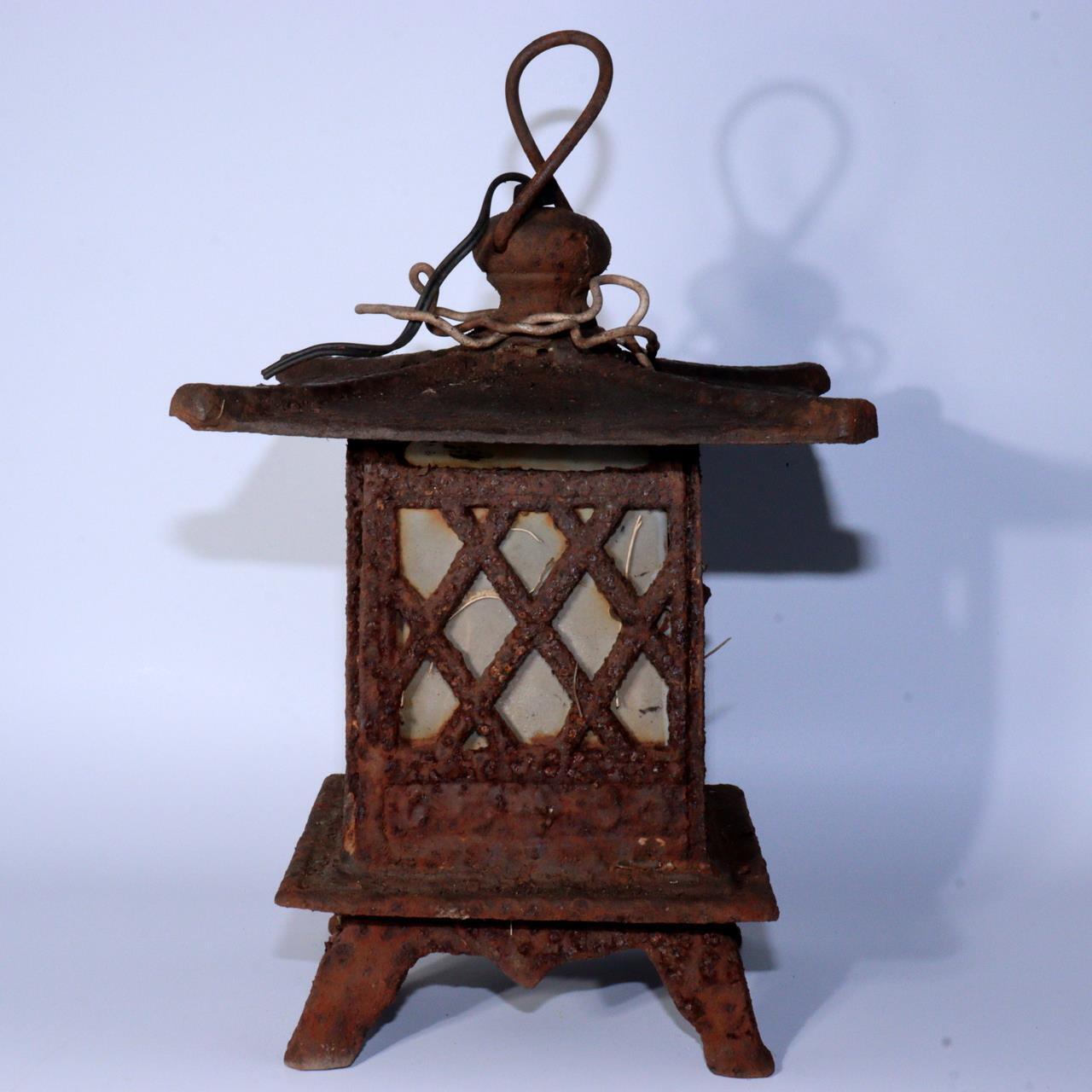 Japanese Iron Hanging lantern temple Buddhism BOS855