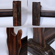 Japanese wooden Luxury ebony Sword Rack Stand Sturdy Stable Two swords SWR337