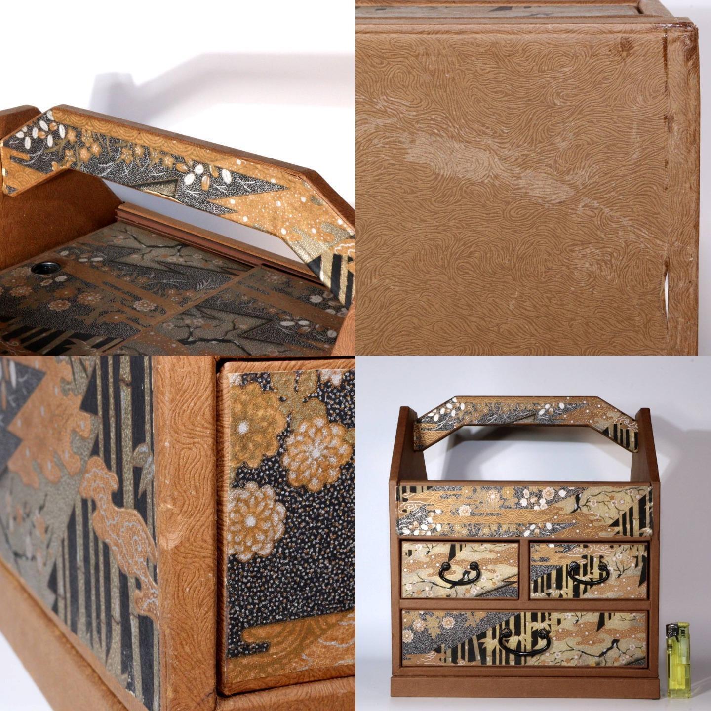 Japanese Made of paper Storage Box Drawers Sliding Doors Shelf Drawer WBX262