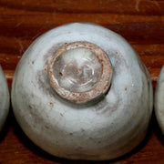 Japanese white glaze 3 Cups Kiyoshi Hara Living National Treasure Kohiki Ceramic