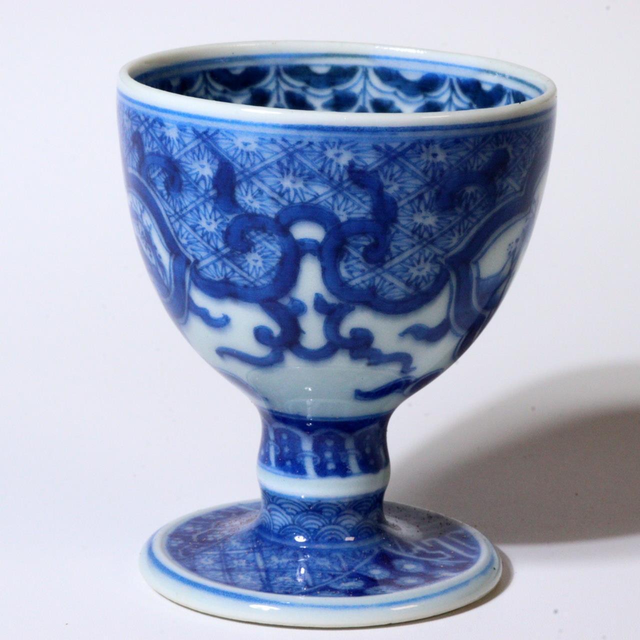 Japanese Antique Koto ware Two Cup pottery Ceramics Signed Beku-hai Box PCP221