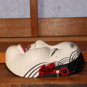 Japanese wooden Kyogen Noh Mask Fukure Okame Otogoze Oto MSK406