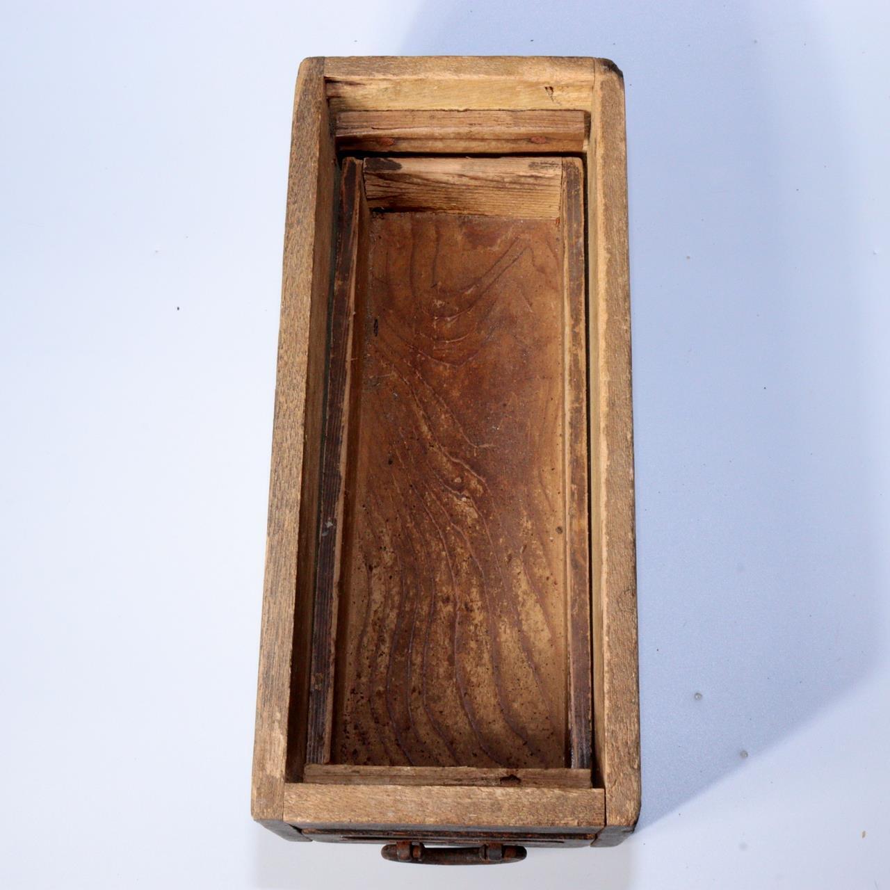 Japanese Antique wooden Bonito flakes box katsuobushi Shaving Tool Drawer WBX247