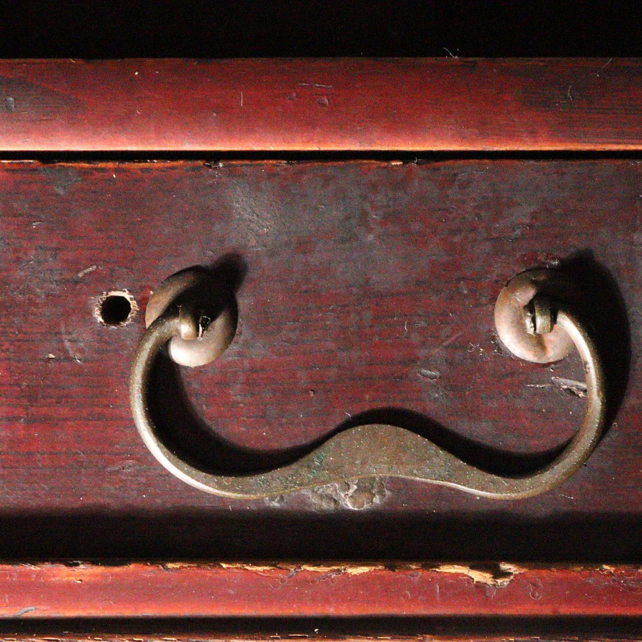 Japanese Antique wooden box chest of drawers Zenibako Funa Tansu Meiji WBX259