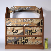 Japanese Made of paper Storage Box Drawers Sliding Doors Shelf Drawer WBX262