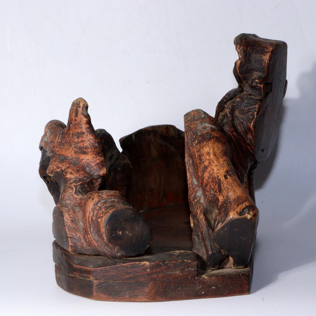 Japanese wooden Natural wood Tree roots vase Tobacco tray bon Ornament WO330
