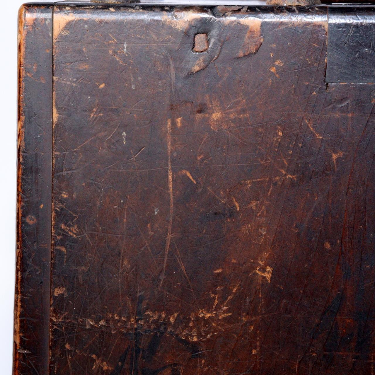 Slightly smaller hanging featuring drawers box Meiji Wooden Kake Suzuri Japanese