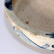Japanese Seto Mino Pottery Flower Vase Plate Suiban Water basin signed PCP210