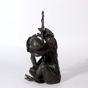 Japanese Bronze Kappa yokai ornament Statue Figurine Takashi Omori BOS849