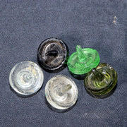Japanese Edo-Meiji Period Glass Collection: Spoons, Comb, Koma by Ginza Hiranoya