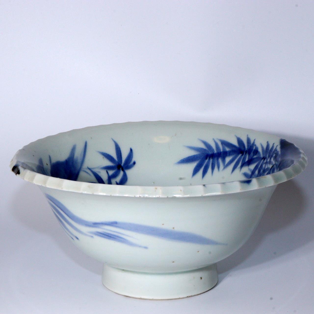 Japanese Tiger pattern Antique Porcelain Imari ware Bowl IP109
