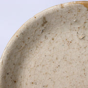 Japanese Antique Shino ware small plate Pottery Ceramic Early Edo Period