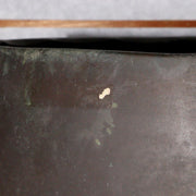 Japanese Antique Bronze temple Orin bell shaped Hibachi brazier Buddhism BOS799