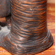Japanese Bizen ware pottery ceramic Statue vase ornament signed w / box BW74