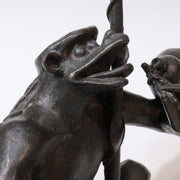 Japanese Bronze Kappa yokai ornament Statue Figurine Takashi Omori BOS849