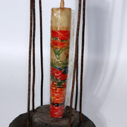 Japanese Antique Iron hanging lantern Toro Candlestick Temple Buddhism BOS845