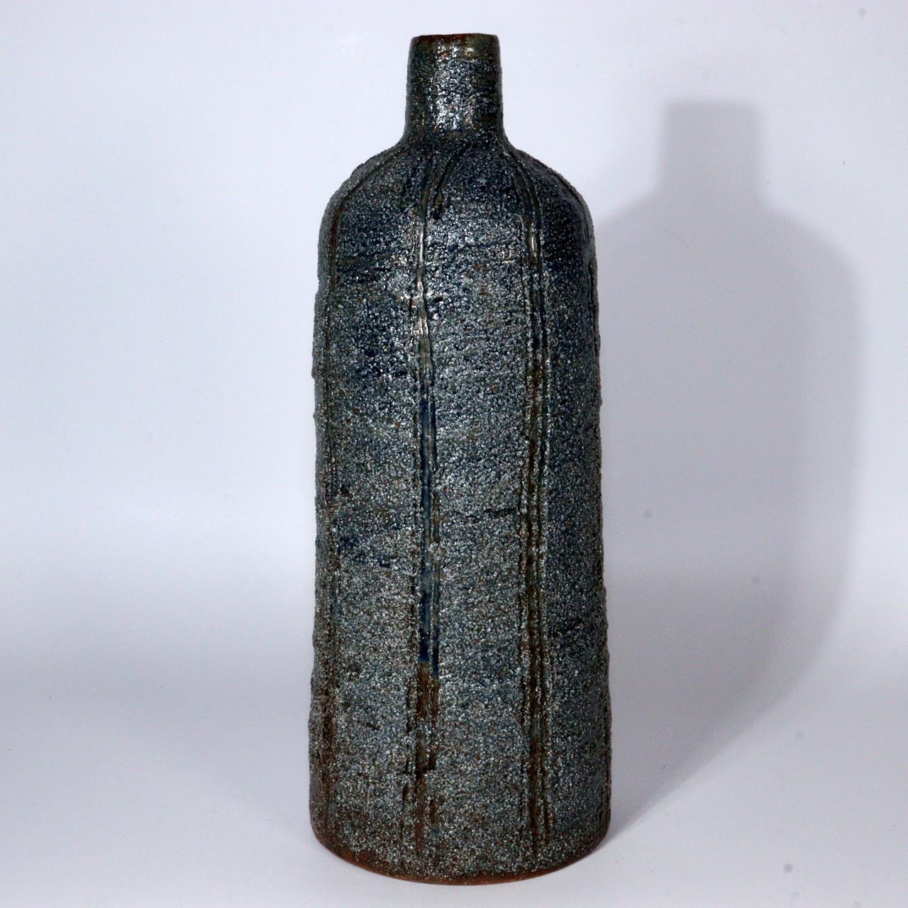 Japanese Banko yaki ceramic ware vase flower Kuroda Kouraku w / box PV250