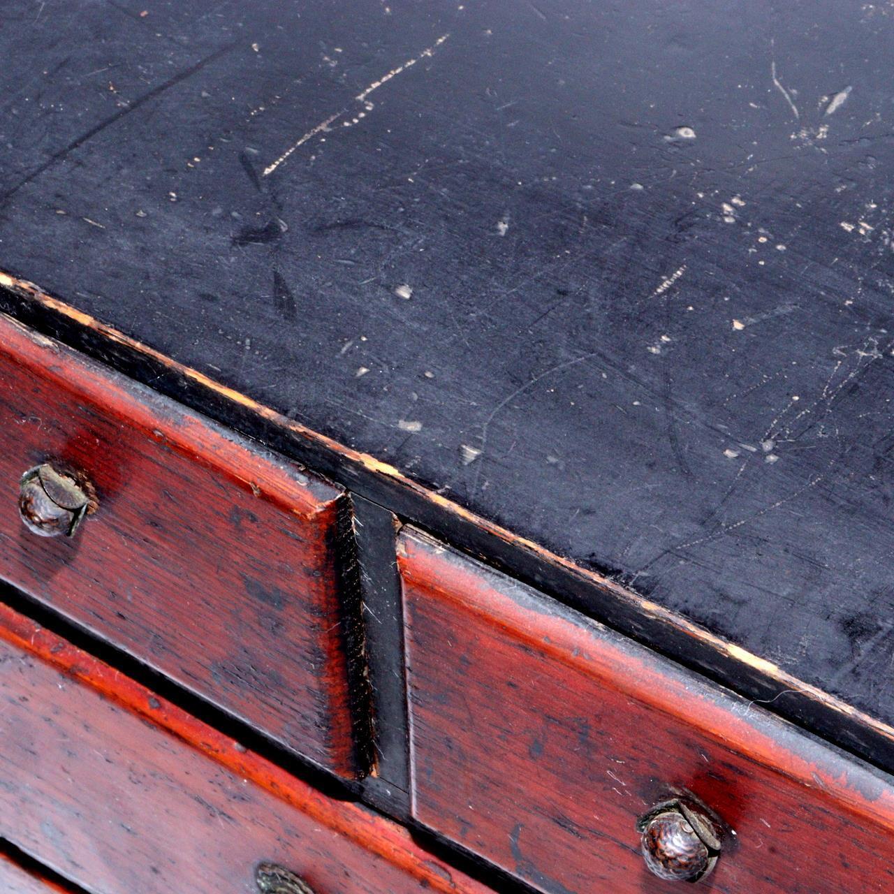 Japanese Antique wooden box chest of drawers Zenibako Funa Tansu WBX256
