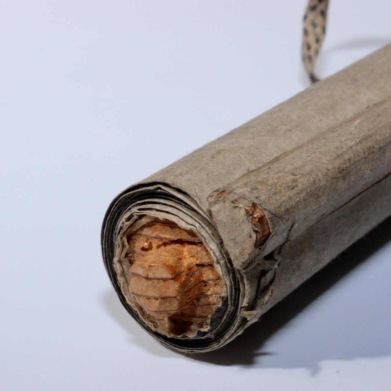 Japanese Kakejiku hanging scroll Emakimono Aizen Myo Esoteric Buddhism ASO359