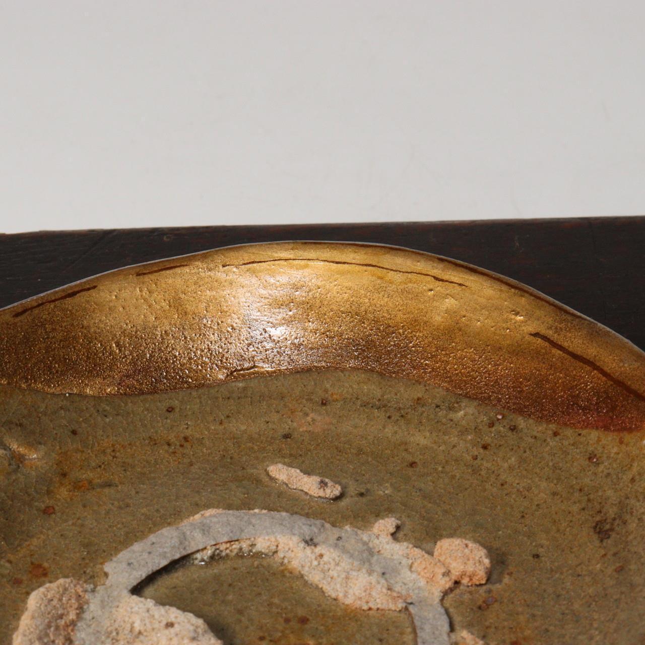 Japanese Antique Karatsu ware tea 5 Plates Pottery Ceramic bowl PCP152