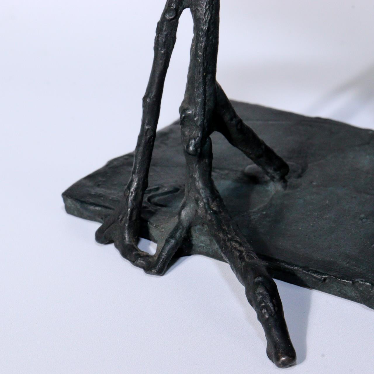 Japanese Bronze Konotori stork Figurine ornament Ryokichi Mukai BOS866