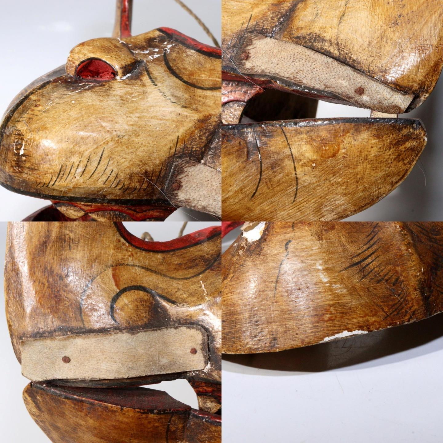 Southeast Asia or Japanese wooden monkey Mask Kagura Noh MSK487