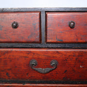 Japanese Antique wooden box chest of drawers Zenibako Funa Tansu WBX256