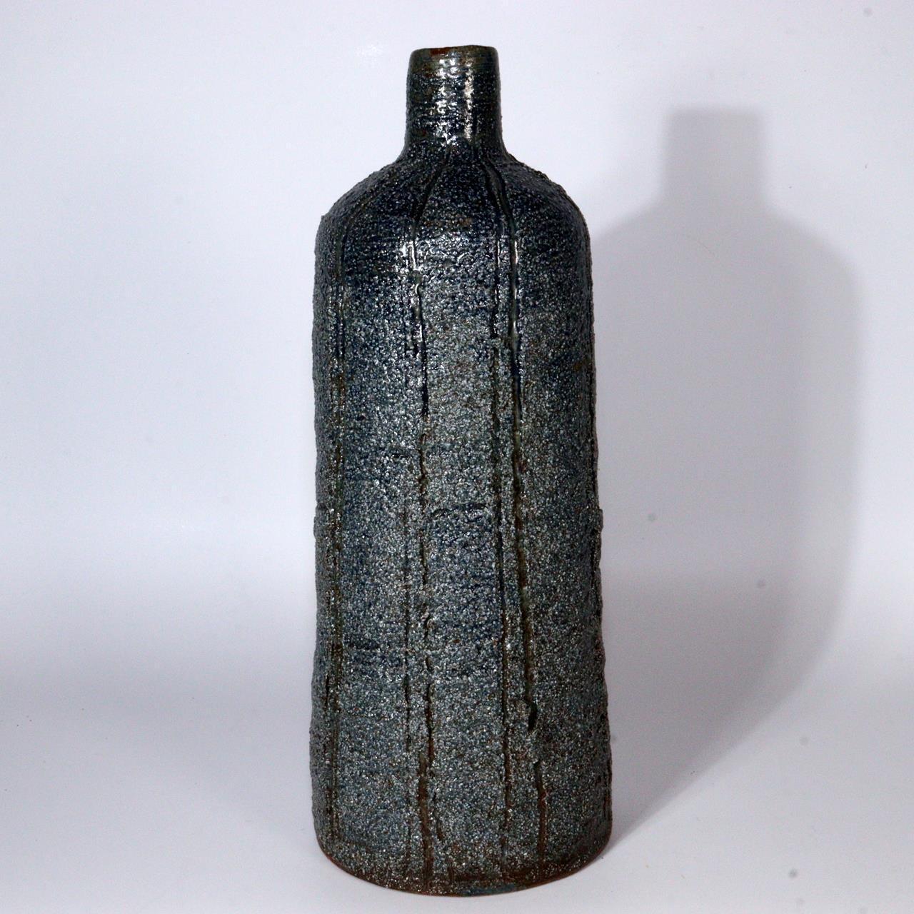 Japanese Banko yaki ceramic ware vase flower Kuroda Kouraku w / box PV250