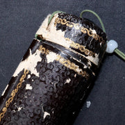 Japanese Antique Black lacquer Telescope Ikkanbari Spyglass Samurai VG340