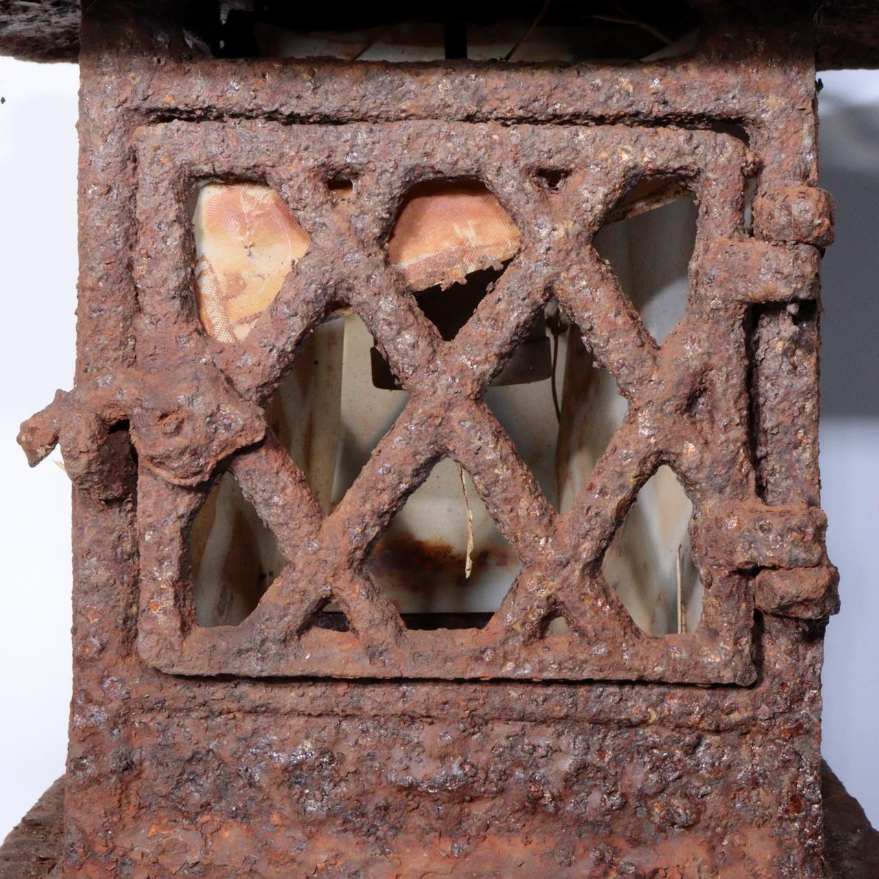 Japanese Iron Hanging lantern temple Buddhism BOS855