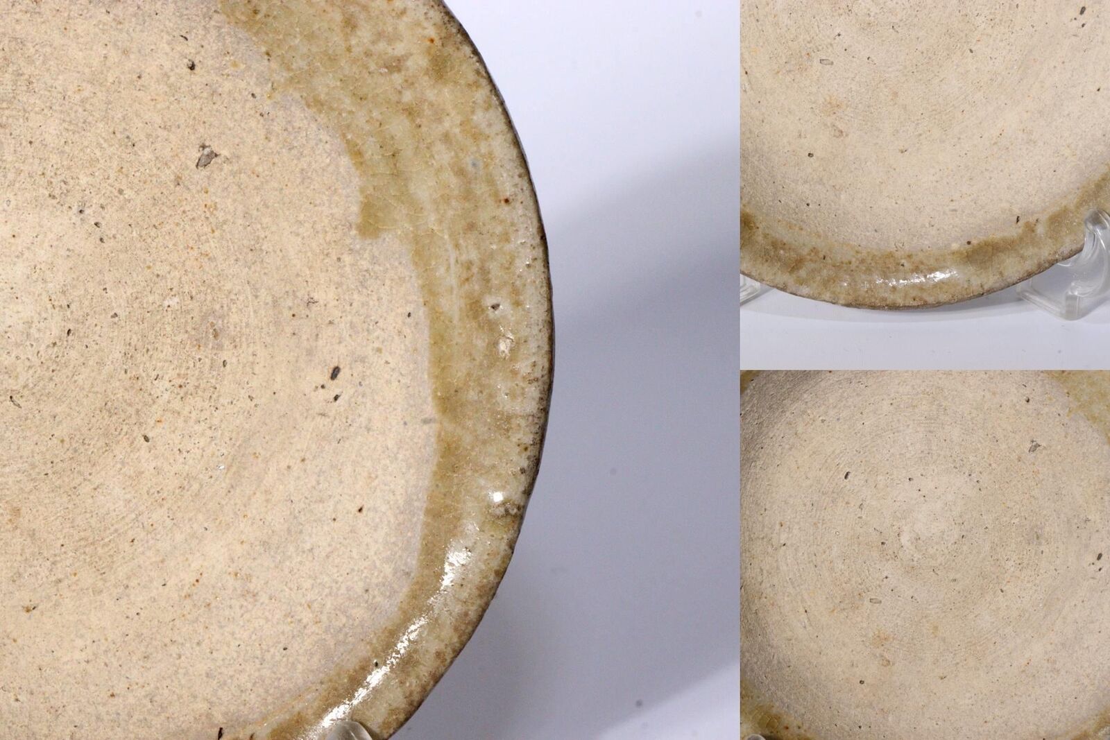 Japanese Antique Seto ware Small Plate sakazuki Yamahai Kamakura Period PCP218