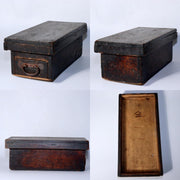 Japanese Antique wooden Bonito flakes box katsuobushi Shaving Tool Drawer WBX247