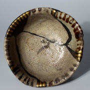 Japanese Antique Shino ware Tea Bowl Pottery Ceramic Early Edo Period w / box